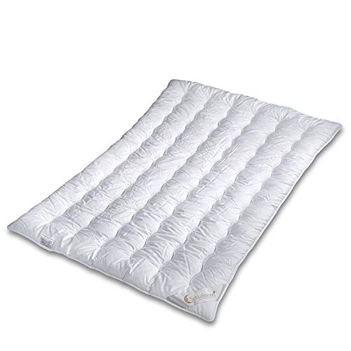 Schlafmond Märchenweich Aloe Vera Sommerdecke 200 x 200 cm – Allergiker Baumwolle Bettdecke mit Kapok Klimafaser für warme Nächte – Allergiker Decke bis 60 Grad waschbar - Made in Germany von Schlafmond