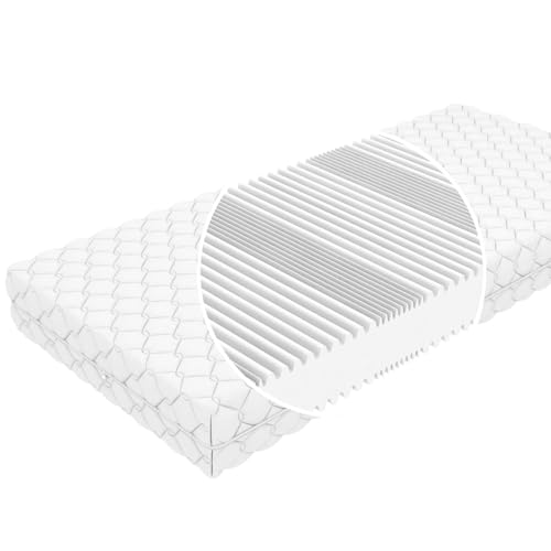Schlafschatz Wellnesss Stella 90x200 cm weich, 7-Zonen Matratze, ca. 14,75 cm hoch, Bezug waschbar bis 60 Grad, Oeko-TEX® 100 von Schlafschatz