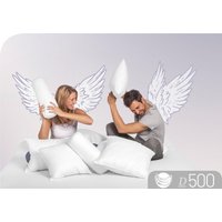 Schlafstil Daunenkissen "D500", Füllung: 60% Daunen, 40% Federn, Bezug: 100% Baumwolle, (1 St.), hergestellt in Deutschland, allergikerfreundlich von Schlafstil