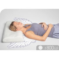 Schlafstil Nackenstützkissen "S800 LS", Füllung: Talalay Natur Latex Soft, Bezug: Polyester & Tencel, (1 St.), Aktiv stützend von Schlafstil