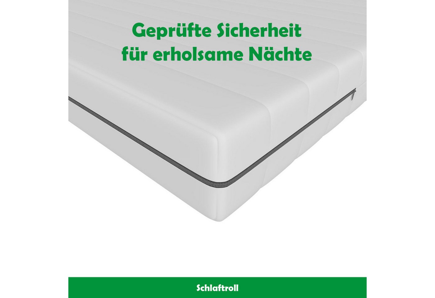 Kaltschaummatratze Innovativ mit H2 Härtegrad, 7 Zonen Matratze, Schlaftroll von Schlaftroll