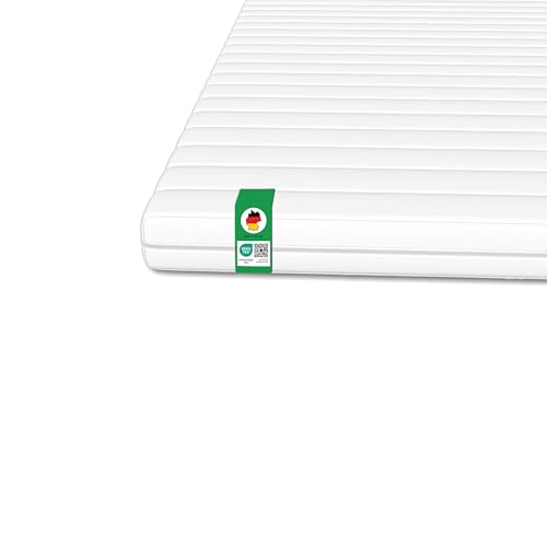 Schlaftroll Kaltschaum Topper 120x190 cm, Atmungsaktiv & ergonomisch, Matratzenauflage mit Mikrofaserbezug, Allergikerfreundlich, Oeko TEX® Zertifiziert von Schlaftroll