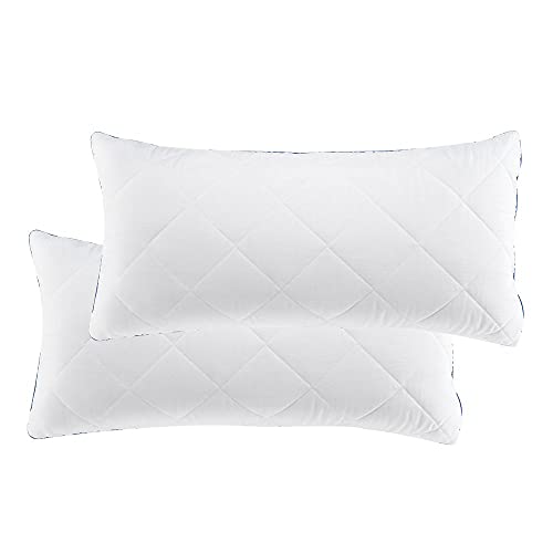 Schlafwohl Basic® Taschenfederkern Kopfkissen (80x40 cm / 2er Set) • Kissen mit abnehmbarem Kissenbezug • Schlafkissen mit Taschenfedern • Bettkissen für den idealen Schlafkomfort von Schlafwohl Basic