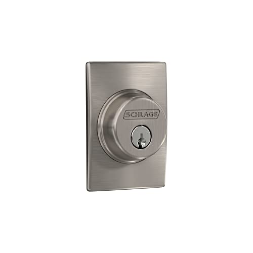 Schlage Lock Company Riegel mit Century Trim, Nickel satiniert (B60 N CEN 619) von Schlage