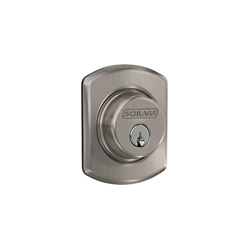 Schlage Riegelschloss mit Greenwich Verzierung, Nickel satiniert (B60 N GRW 619) von SCHLAGE