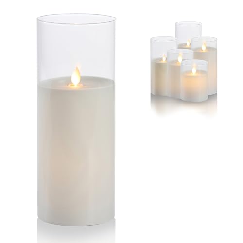 Schlaraffenland LED Kerze im Glas | Puro Ø10x25 cm | Echtwachs-Glas | Flackernde LED Flamme mit Timer | Batteriebetrieben | Deko Kerzen Set inklusive Timer Schlaraffenland LED Kerze im Glas | Puro Ø10x25 cm | Echtwachs-Glas | Flackernde LED Flamme mit Timer | Batteriebetrieben | Deko Kerzen Set inklusive Timer von Schlaraffenland