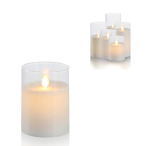 Schlaraffenland LED Kerze im Glas PURO Ø7,5x10 cm | aus Echtwachs und Glas | Flackernde LED Flamme mit Timerfunktion | Batteriebetriebene Deko Kerze | LED Kerzen Set inklusive Timer Schlaraffenland LED Kerze im Glas PURO Ø7,5x10 cm | aus Echtwachs und Glas | Flackernde LED Flamme mit Timerfunktion | Batteriebetriebene Deko Kerze | LED Kerzen Set inklusive Timer von Schlaraffenland