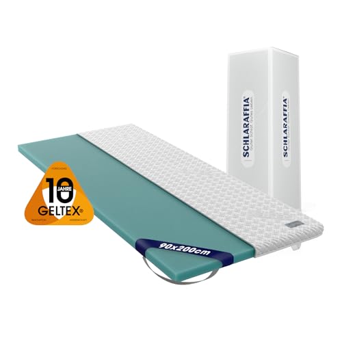 Schlaraffia Roll ’n’ Sleep GELTEX Topper: Atmungsaktiver Gel-Topper mit Gelschaum-Kern, Druckentlastend & Klimaregulierend, Waschbar und Allergikerfreundlich, Zertifizierte Qualität, 90x200 cm Schlaraffia Roll ’n’ Sleep GELTEX Topper: Atmungsaktiver Gel-Topper mit Gelschaum-Kern, Druckentlastend & Klimaregulierend, Waschbar und Allergikerfreundlich, Zertifizierte Qualität, 90x200 cm von Schlaraffia