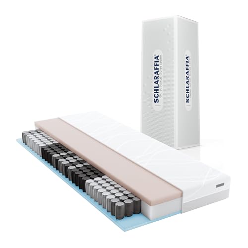 Schlaraffia myNap TFK-Matratze, 140x200cm: Premium-Qualität für hohen Schlafkomfort, 7-Zonen-Komfort, Härtestufe mittel, Taschenfederkern, atmungsaktiv, TÜV Rheinland Qualität, Oeko-TEX Standard 100 von Schlaraffia