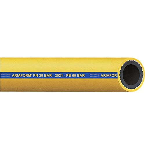 Ariaform Yellow Pressluftschlauch - Wasserschlauch gelb (Meterware) 13mm (1/2") von Schlauch24