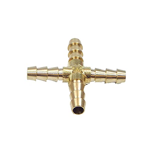 Messing Schlauchverbinder 8mm Kreuz-Stück von Schlauch24