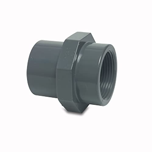 PVC-U Gewindemuffe mit Sechs-/Achtkant mit Innengewinde 25/32 mm x 1" von Schlauch24