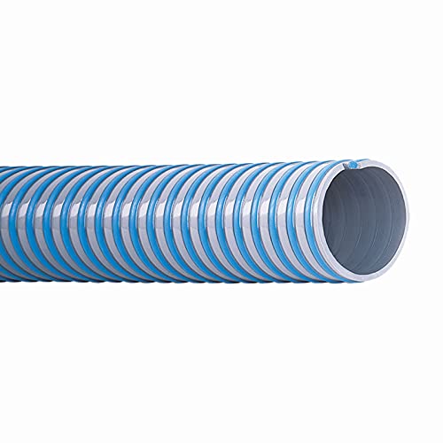 Superelastico Hochflexibler thermoplastischer Saugschlauch und Druckschlauch blau/grau (Meterware) 76mm (3") von Schlauch24