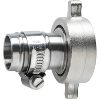 Schlauchanschluss 3/4" aus Edelstahl, inkl. PTFE-Dichtung und Überwurfmutter von Jungheinrich PROFISHOP