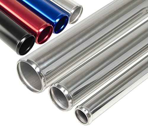 1 Stück 1m Alurohr AD-Ø 34mm alu Alu-Rohr poliert & gebördelt Aluminium Rohr | Auswahl 1-10 Stück & 13-200 mm Außen-Durchmesser | KFZ LLK Motor Turbo Kühler Silikonschlauch Verbinder| Premium von Schlauchland