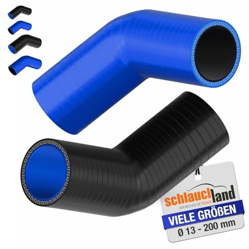 1 Stück | Reduzierbogen Silikonbogen 45° Grad ID-Ø 57-51mm schwarz 200°C | Grosse Auswahl | Silikon-Schlauch Reduzierung Reduzierer Ladeluft-Schlauch Kühlmittel Adapter Gummi flexibel | Premium 1 Stück | Reduzierbogen Silikonbogen 45° Grad ID-Ø 57-51mm schwarz 200°C | Grosse Auswahl | Silikon-Schlauch Reduzierung Reduzierer Ladeluft-Schlauch Kühlmittel Adapter Gummi flexibel | Premium von Schlauchland