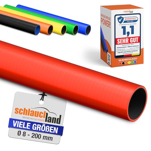 1m Silikonschlauch ID-Ø 60mm rot 200°C | VIELE FARBEN & GRÖSSEN | Ladeluft LLK Kühler Kühlmittel Kühlwasser Turbo-Lader Silikon Schlauch Druck-Schlauch Gummi Motor Heisswasser KFZ flexibel 1m Silikonschlauch ID-Ø 60mm rot 200°C | VIELE FARBEN & GRÖSSEN | Ladeluft LLK Kühler Kühlmittel Kühlwasser Turbo-Lader Silikon Schlauch Druck-Schlauch Gummi Motor Heisswasser KFZ flexibel von Schlauchland