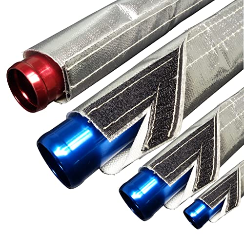 5m Alu-Titan Klett Hitzeschutzschlauch ID-Ø 10mm Klettverschluss | VIELE LÄNGEN & GRÖSSEN 10-210mm | UV-stabil | Hitzeschutzrohr Rohr Isolierschlauch Kabelschutz Ölleitung Brandschutz| Premium 5m Alu-Titan Klett Hitzeschutzschlauch ID-Ø 10mm Klettverschluss | VIELE LÄNGEN & GRÖSSEN 10-210mm | UV-stabil | Hitzeschutzrohr Rohr Isolierschlauch Kabelschutz Ölleitung Brandschutz| Premium von Schlauchland