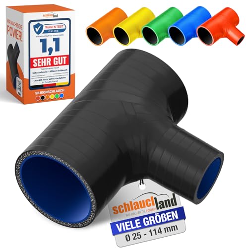 SILIKON-SCHLAUCH T-STÜCK ID-Ø 30mm & Abgang 25mm schwarz 200°C | VIELE FARBEN + GRÖSSEN | Schlauch-Verzweigung Verbinder Auslass Sensor Schlauch Bypass Pop-Off Ventil Verteiler Rohr Reduzierung SILIKON-SCHLAUCH T-STÜCK ID-Ø 30mm & Abgang 25mm schwarz 200°C | VIELE FARBEN + GRÖSSEN | Schlauch-Verzweigung Verbinder Auslass Sensor Schlauch Bypass Pop-Off Ventil Verteiler Rohr Reduzierung von Schlauchland