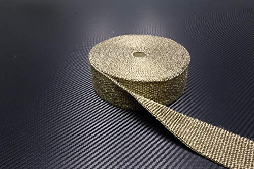 Schlauchland 30m Titan Hitzeschutzband 50mm 1400°C Auspuffband Thermoband Krümmerband Heat Wrap Basaltfaser Isolierband von Schlauchland
