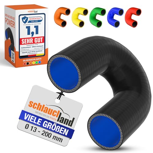 Silikon-Bogen 180° Grad ID-Ø 38mm schwarz 200°C | VIELE FARBEN + GRÖSSEN | Silikon-Schlauch Hochtemperatur Ladeluft LLK Kühler Schlauchbogen Rohr Turbo Motor Kühlmittel Ansaugung Gummi flexibel Silikon-Bogen 180° Grad ID-Ø 38mm schwarz 200°C | VIELE FARBEN + GRÖSSEN | Silikon-Schlauch Hochtemperatur Ladeluft LLK Kühler Schlauchbogen Rohr Turbo Motor Kühlmittel Ansaugung Gummi flexibel von Schlauchland