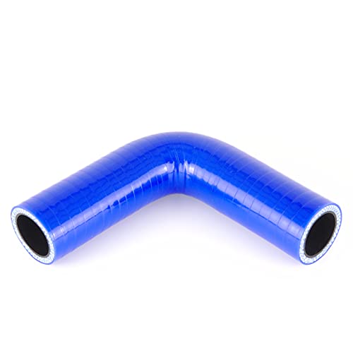 Silikonschlauch 90° Innendurchmesser 19mm blau *** von Schlauchland