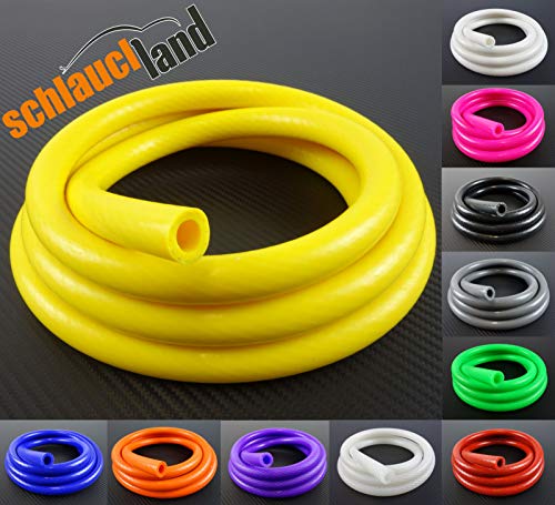 Silikonschlauch Vario Meterware ID 14mm - gelb - Unterdruckschlauch Vakuumschlauch Silikonschlauch Kühlwasserschlauch Silikonschlauch Vario Meterware ID 14mm - gelb - Unterdruckschlauch Vakuumschlauch Silikonschlauch Kühlwasserschlauch von Schlauchland