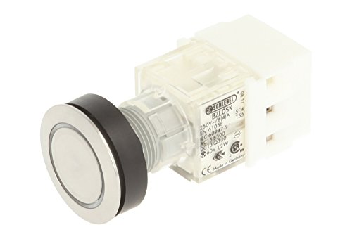 Schlegel 23.000.877 Drucktaste Edelstahl, Ringbeleuchtung, beleuchteter Tastkontaktgeber 1 Öffner, Schraubanschluss und 24V LED von Schlegel