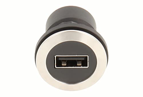Schlegel 23.001.558 USB-Buchse Edelstahl, 1x USB-Buchse Typ A, 1x USB-Buchse Typ A von Schlegel