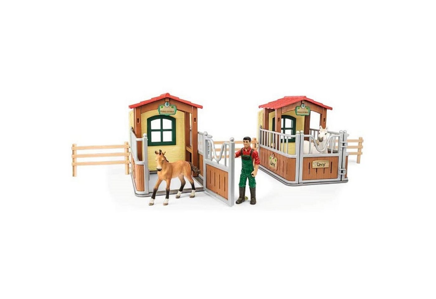 Schleich® Tierfigur 72116 Besuch im Offenstall von Schleich®