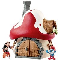 Schleich Schlumpf Haus mit 2 Figuren von Schleich