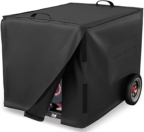 Schleuder Abdeckungen für Generatoren,Generatorabdeckung,Robuste 600D schützende ?Polyester Abdeckung Mit Griff,Schnalle, Werkzeugtasche,Wasserdicht staubdichte und UV-beständig. (74 x 65 x 55cm) von Schleuder