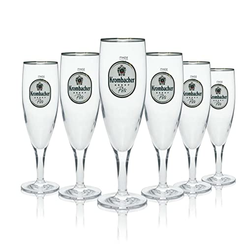 Schleuderhannes Krombacher Pokal Gläser 6x0,2L - Gastro Edition von Schleuderhannes