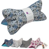Leseknochen Blaublum | Nackenkissen Nackenrolle Kissen Tablethalter Buchstütze Nackenhörnchen Waschbar Leseknochen Blaublum | Nackenkissen Nackenrolle Kissen Tablethalter Buchstütze Nackenhörnchen Waschbar von Schleyereule