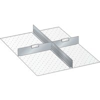 LISTA Set Schlitzwände und Trennbleche 27x36E, (BxT) 459x612mm, 1 Schlitzwand, 2 Trennbleche, für Fronthöhe 200mm von Lista