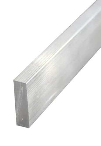 Aluminium Flachmaterial Alu Flach Alublechstreifen Abdeckleisten Bodenleisten (Alu Flachm. 20x3mm, 500mm lang) von Schlögel GmbH