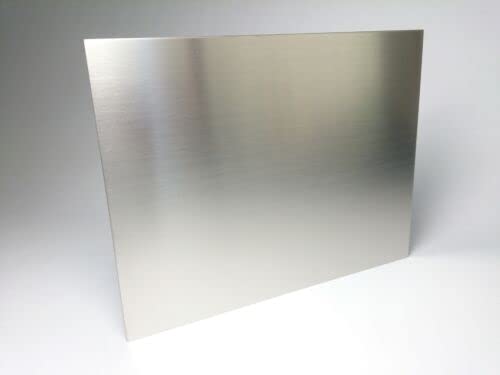 Edelstahlblech 1,25mm gebürstet 1.4301 V2A Zuschnitte Platte VA Blech 550mm bis 1500mm (VA 1,25mm 450x600mm) von Schlögel GmbH