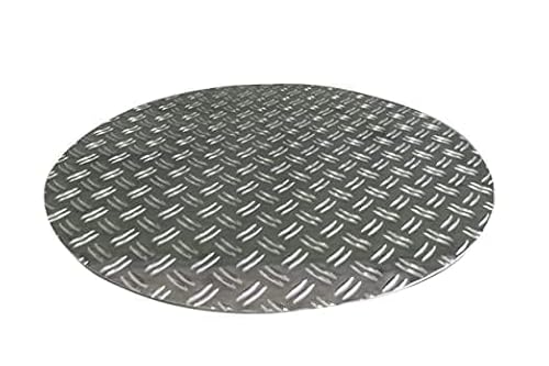 Schachtabdeckung rund Alu-Riffelblech 1,5/2,2,5/4,3,5/5,5/6,bisØ950mm Tränenblech (1,5/2-Ø450mm) von Schlögel