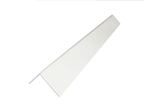 Winkel 1mm Alu weiß Ral9010 2m Winkelmass wählbar Dachblech Kantwinkel weiss (100 Grad, 50x50mm) von Schlögel GmbH