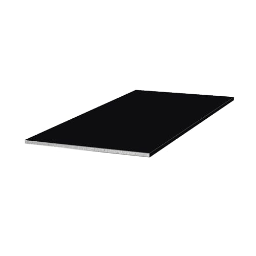 1,0mm Alublech tiefschwarz Ral 9005 Zuschnitt Aluplatte Glattblech Aluminiumblech - Länge 1000mm, 1500mm, 2000mm (1mm Ral9005 tiefschwarz 200x2000mm) von Schlögel