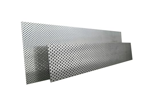 Edelstahl Lochblech 1,0mm Rv3-5 Länge 1m 1.4301 VA (800x1000mm) von Schlögel