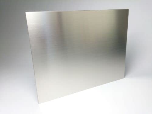 Edelstahlblech 1,25mm gebürstet 1.4301 V2A Zuschnitte Platte VA Blech bis 500mm (VA 1,25 450x200mm) von Schlögel