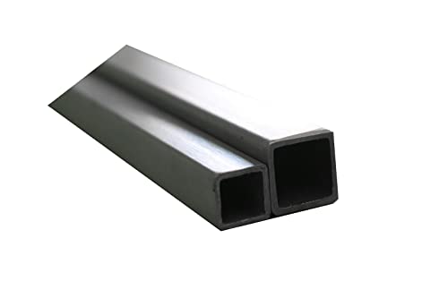 Edelstahlrohr geschliffen Edelstahl Vierkant Rohr V2A Pfosten Geländer 30x30x2mm und 40x40x2mm Länge wählbar (30x30x2mm Länge 600mm) von Schlögel
