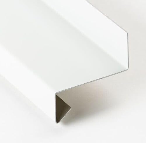 Fensterbank Tropfblech Alu Abschluss 5° weiss 2mm Ral9016 T=50-400mm 500mm, 750mm, 1000mm, 1500mm oder 2000mm (Fensterbank 2mm Alu Ral 9016 2000mm, 15/40/90/25) von Schlögel