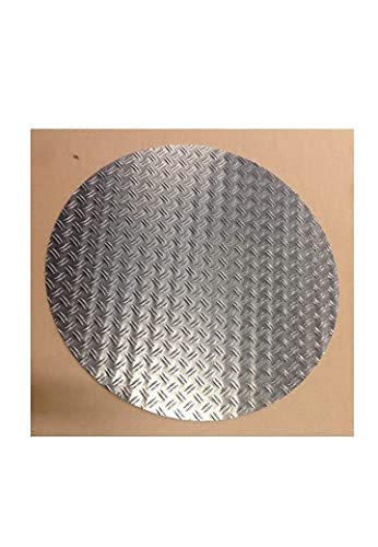 Grill und Gulliabdeckung rund Typ S1 aus Alu Riffelblech 1,5/2 // 2,5/4 (1,5/2Riffel Ø200mm) von Schlögel