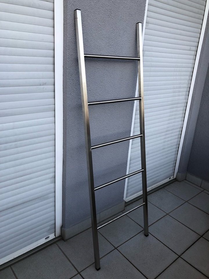 Schlögel Blumenständer Kräuterleiter Pflanzleiter Blumenleiter Gewürz Edelstahl Leiter, auf Terrasse und Balkon verwendbar wenig Platzbedarf von Schlögel