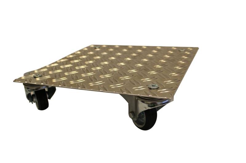 Schlögel Transportroller Transportroller Möbelroller Rollbrett Transportwagen bis 280kg, Trag-Platte aus Aluriffelblech sehr gute Korrosionsbeständigkeit von Schlögel