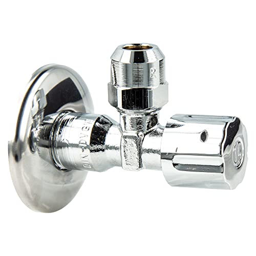 JS Profi Eckventil 1/2 Zoll - Handwerkerqualität - DVGW messing verchromt von Schlösser Armaturen
