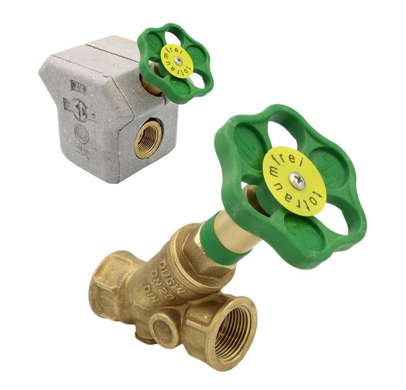 Schlösser Absperrventil Freistromventil 1 1/4" IG Dämmschale ohne Entleerung PTFE-Dichtungen Schlösser Absperrventil Freistromventil 1 1/4" IG Dämmschale ohne Entleerung PTFE-Dichtungen von Schlösser