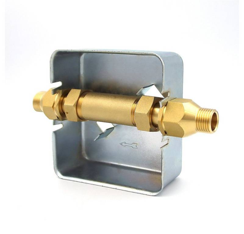 Schlösser Warmwasserzähler Wasserzähler Unterputz-Einbaukasten UPK, 1/2" AG, 15mm Lötanschluss von Schlösser